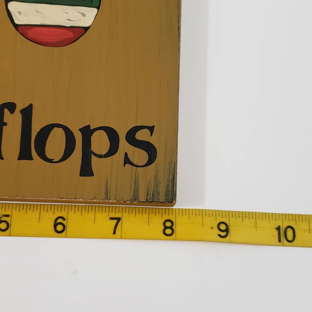 Live Life In Flip Flops Sign Wooden Art